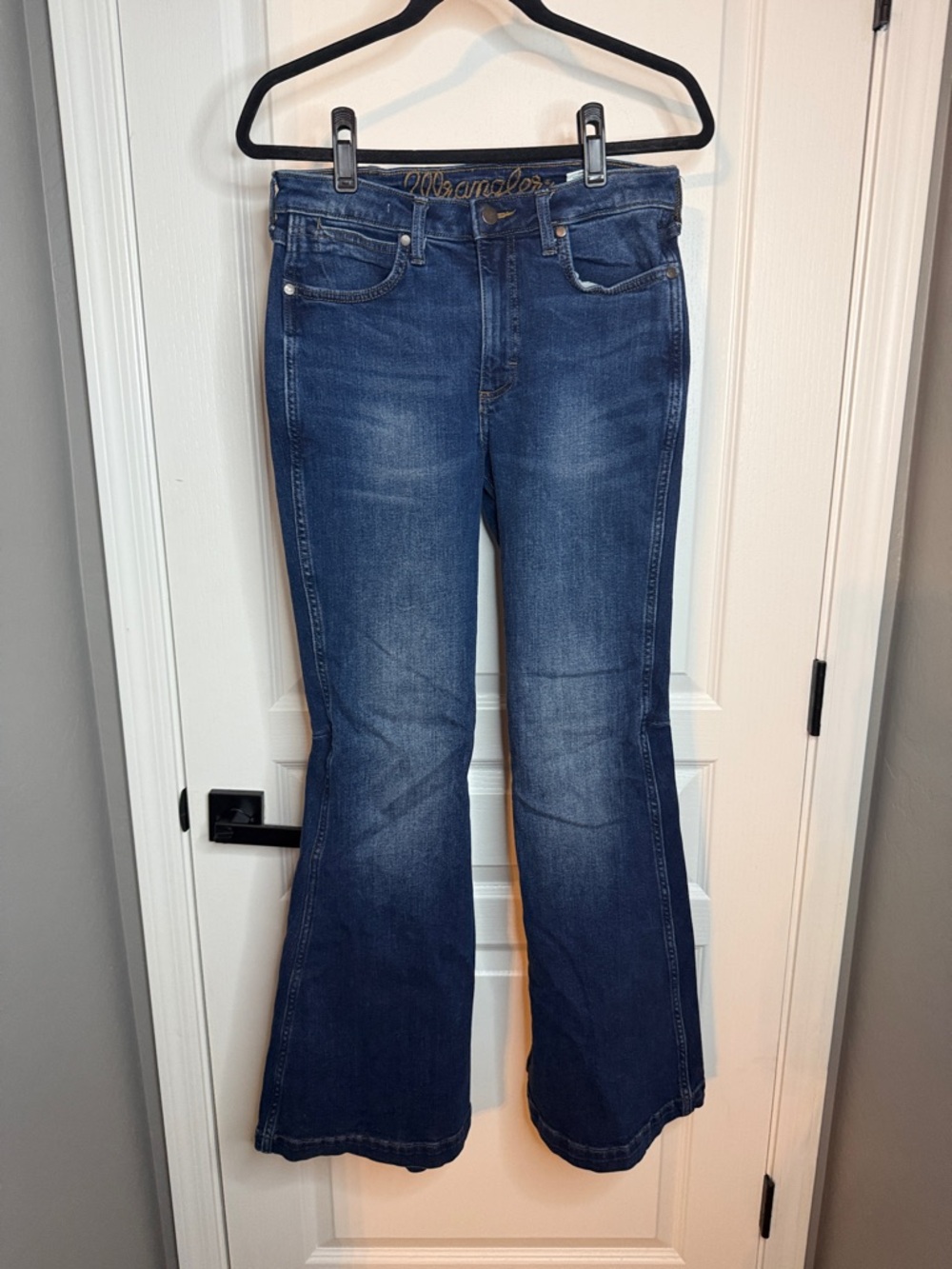 Wrangler Women's Dark Blue Flare Jeans